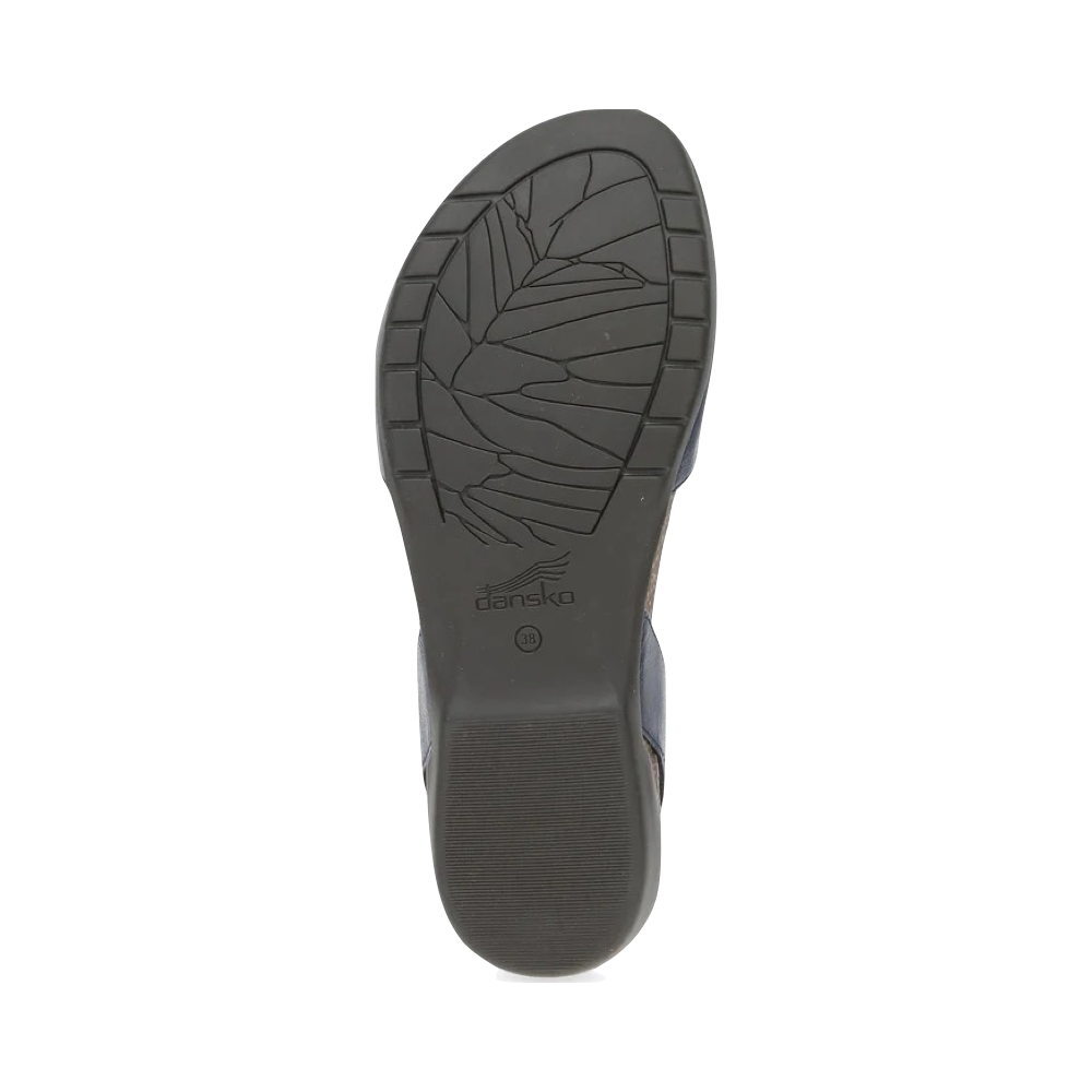 Bottom view of Dansko Rowan Closed Toe Sandal for women.