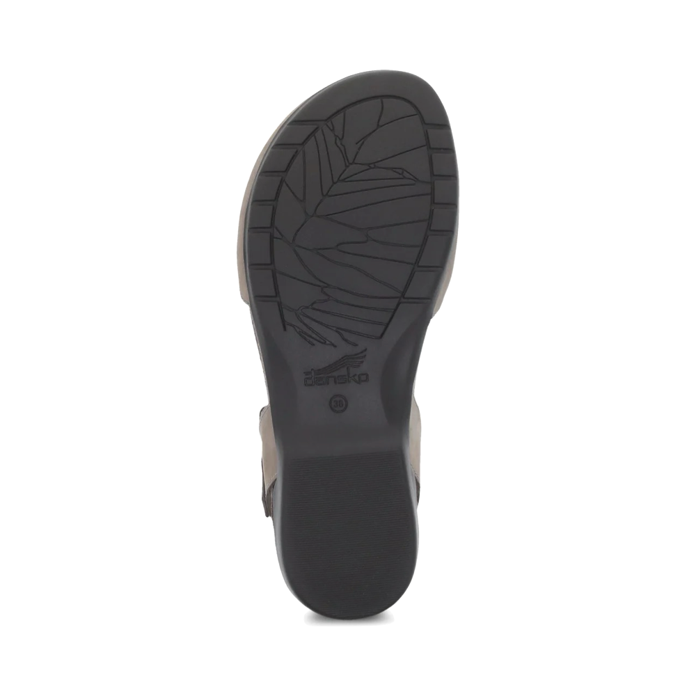 Bottom view of Dansko Rowan Closed Toe Sandal for women.