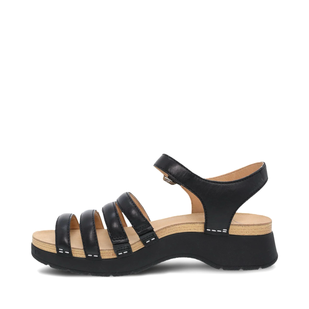 Side (left) view of Dansko Roxie Strap Sandal for women.