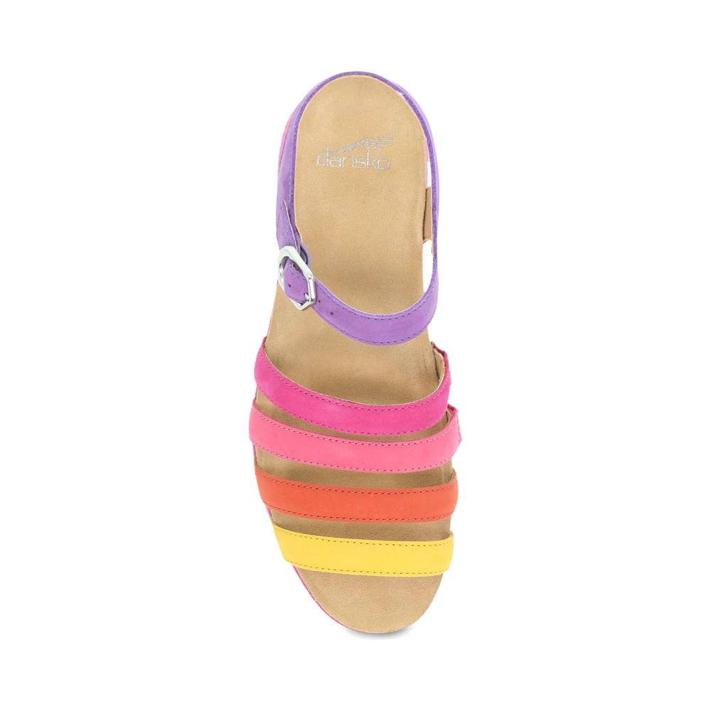 Top-down view of Dansko Roxie Strap Sandal for women.