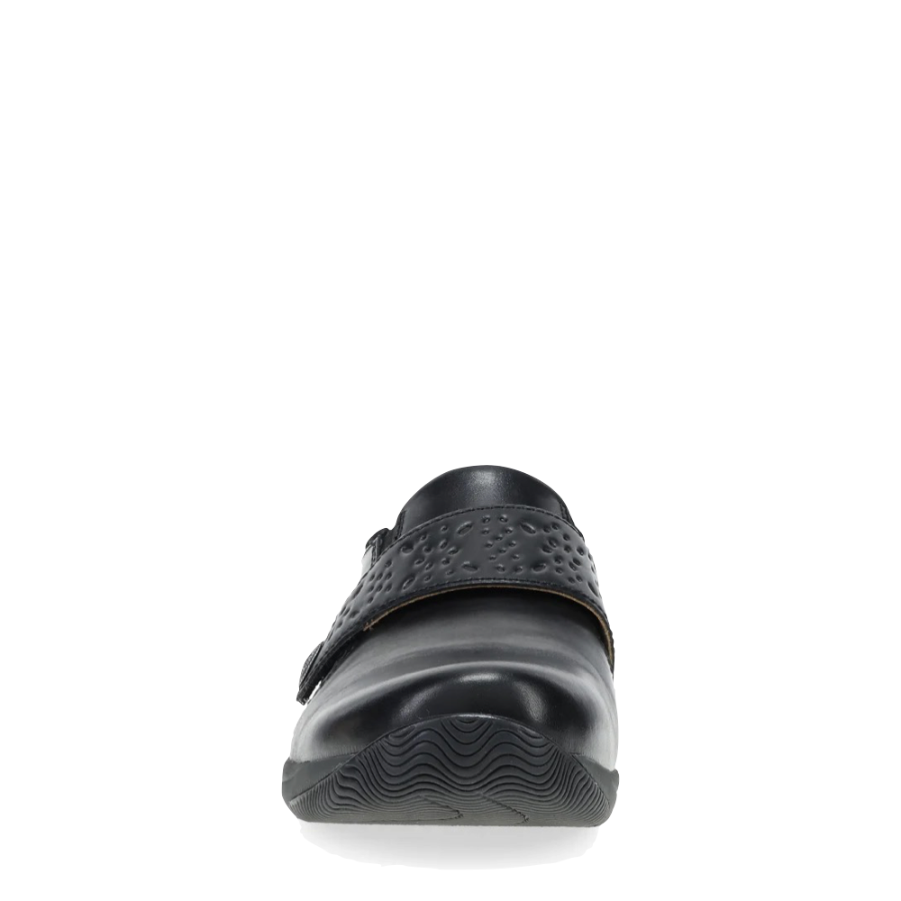 Front view of Dansko Sallie Adjustable Strap Shoe for women.