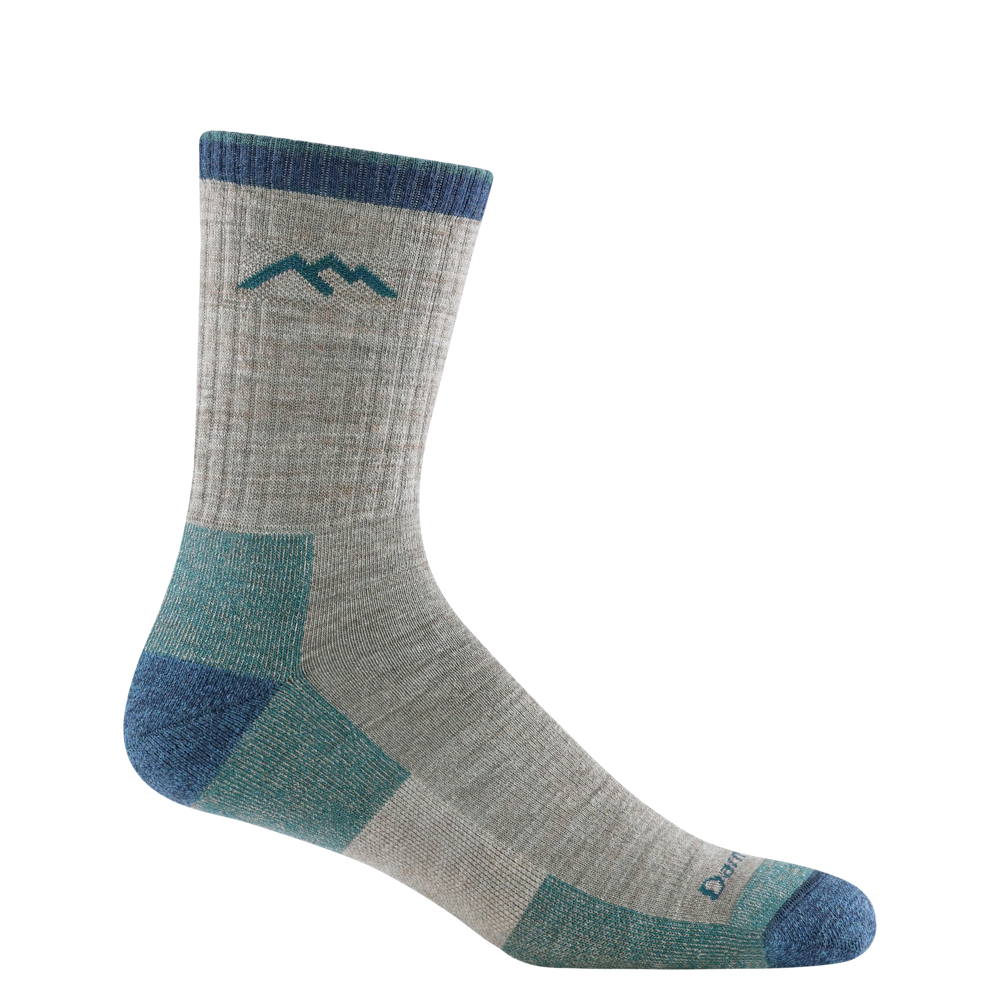 Side (right) view of Darn Tough Hiker Micro Crew Midweight Hiking sock for men.