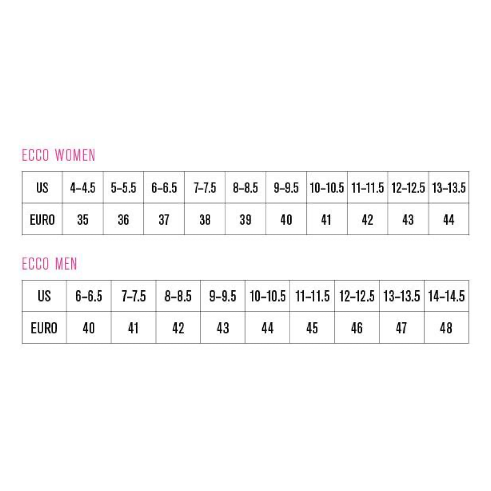 Ecco sizing chart.