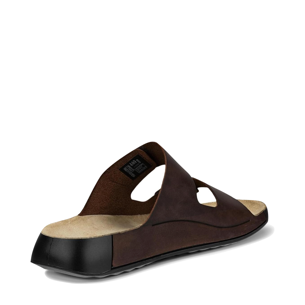 Heel view of Ecco Cozmo Slide Sandal for men.