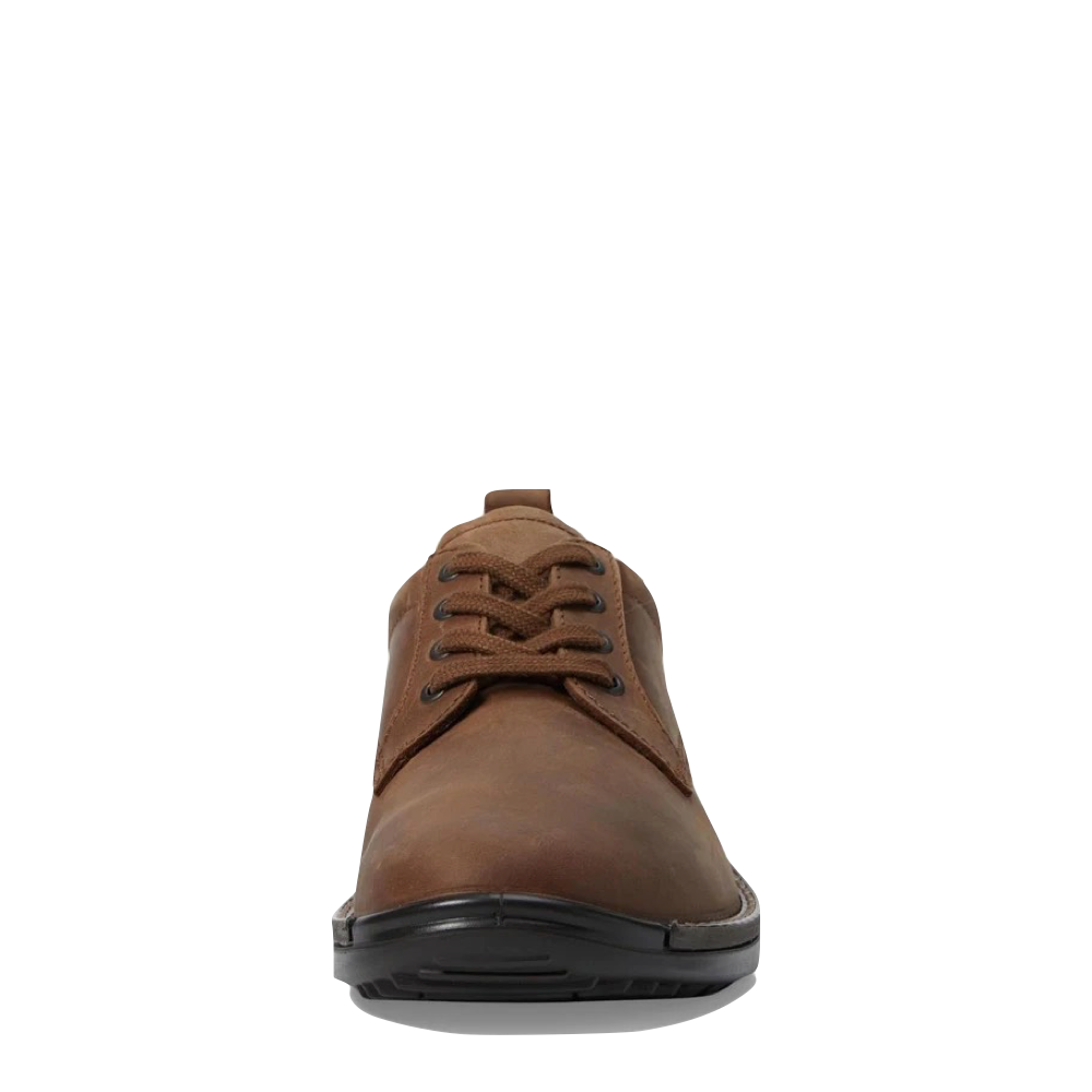 Front view of Ecco Fusion Oiled Nubuck Tie for men.