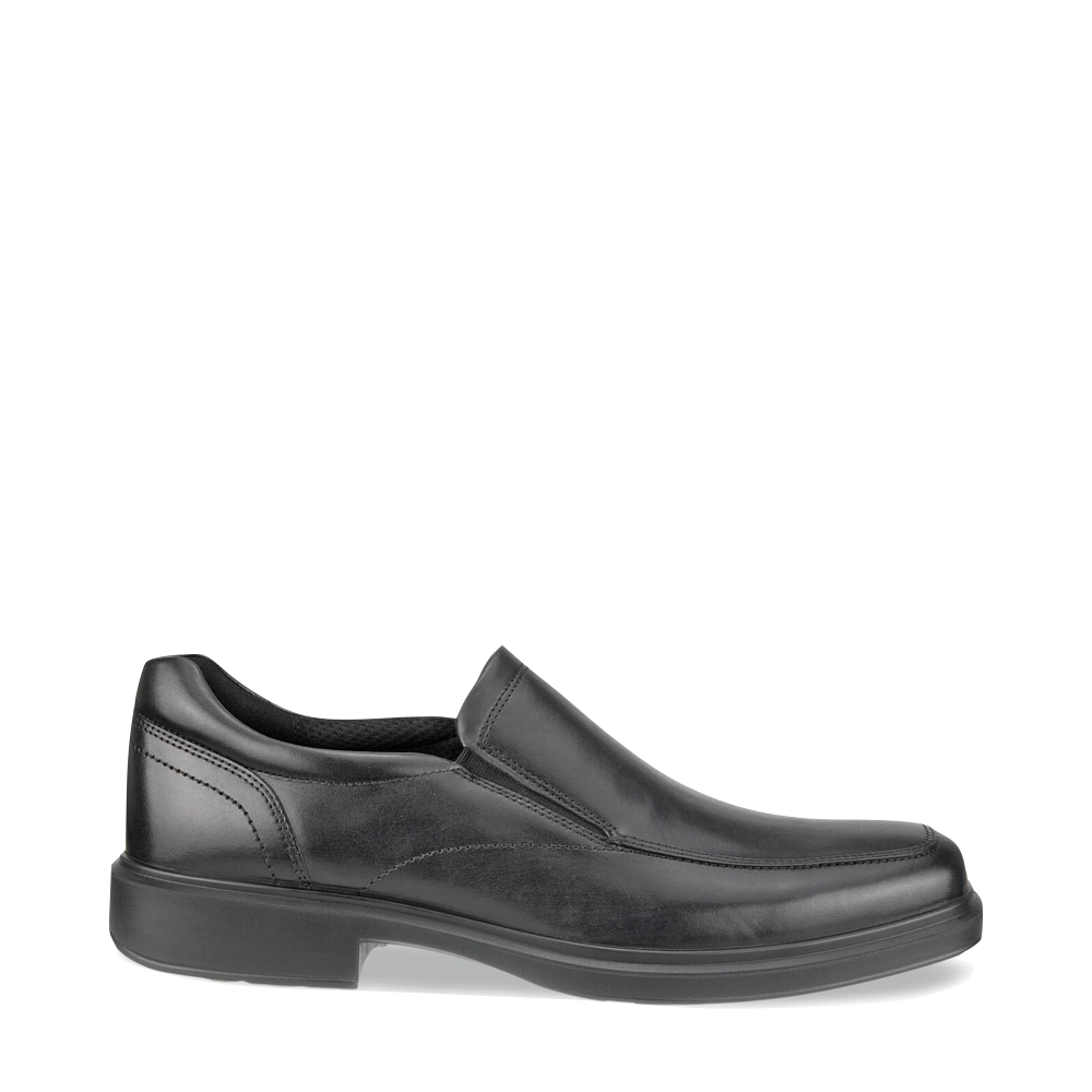 Ecco Men s Helsinki 2.0 Apron Toe Slip On Shoe in Black V A Bootery INC