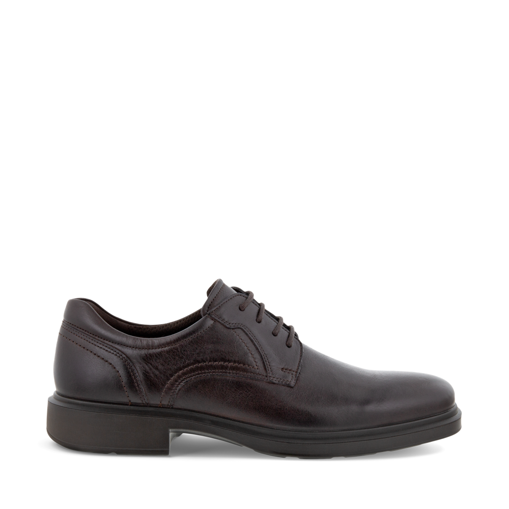 ECCO Men's Helsinki 2 Plain Toe Tie Shoe in Mocha