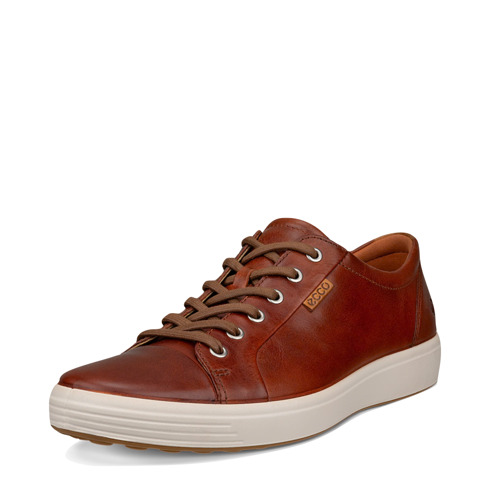 Mudguard and Toe view of Ecco Soft 7 Leather Sneaker for men.