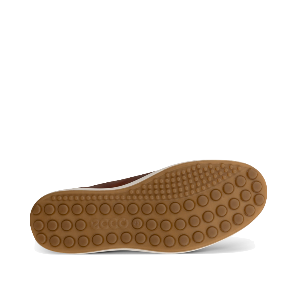 Bottom view of Ecco Soft 7 Leather Sneaker for men.
