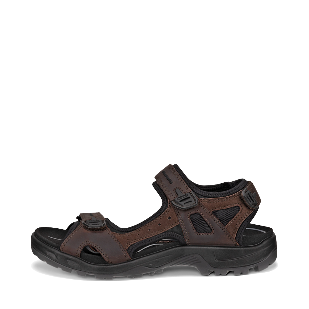 Side (left) view of Ecco Yucatan Sandal for men.