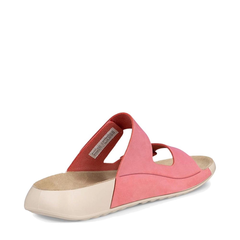 Heel view of Ecco Cozmo Slide Sandal for women.