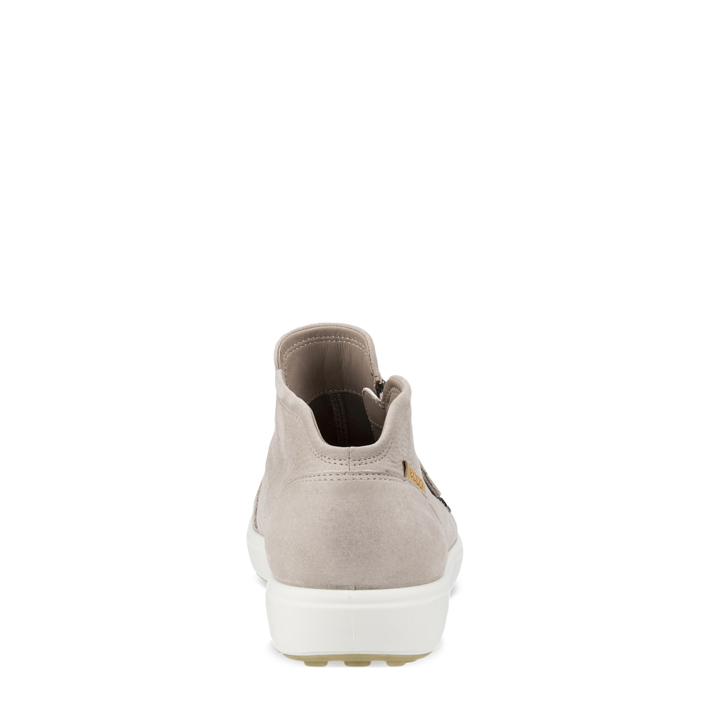 Back view of Ecco Soft 7 Zip Bootie Sneaker for women.