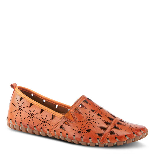 Spring Step Women's Fusaro Slip On Flat (Orange)
