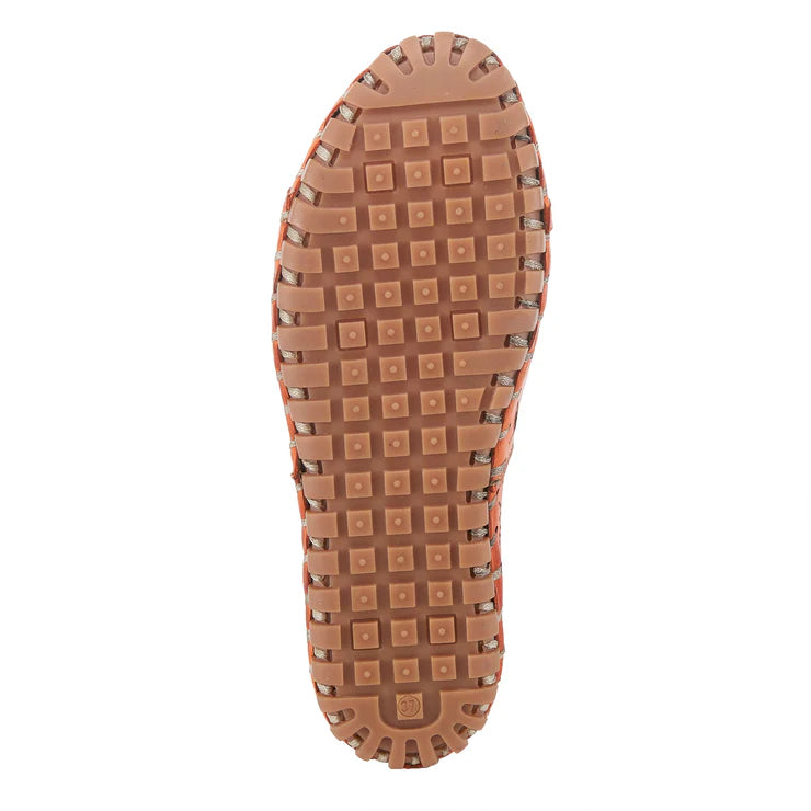 Spring Step Women's Fusaro Slip On Flat (Orange)