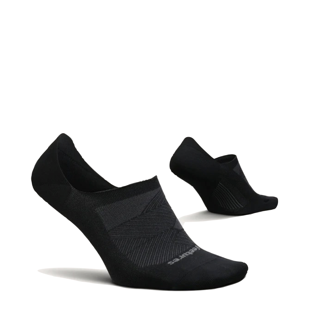 Side and Bottom view of Feetures Elite Ultra Light Invisible Sock.