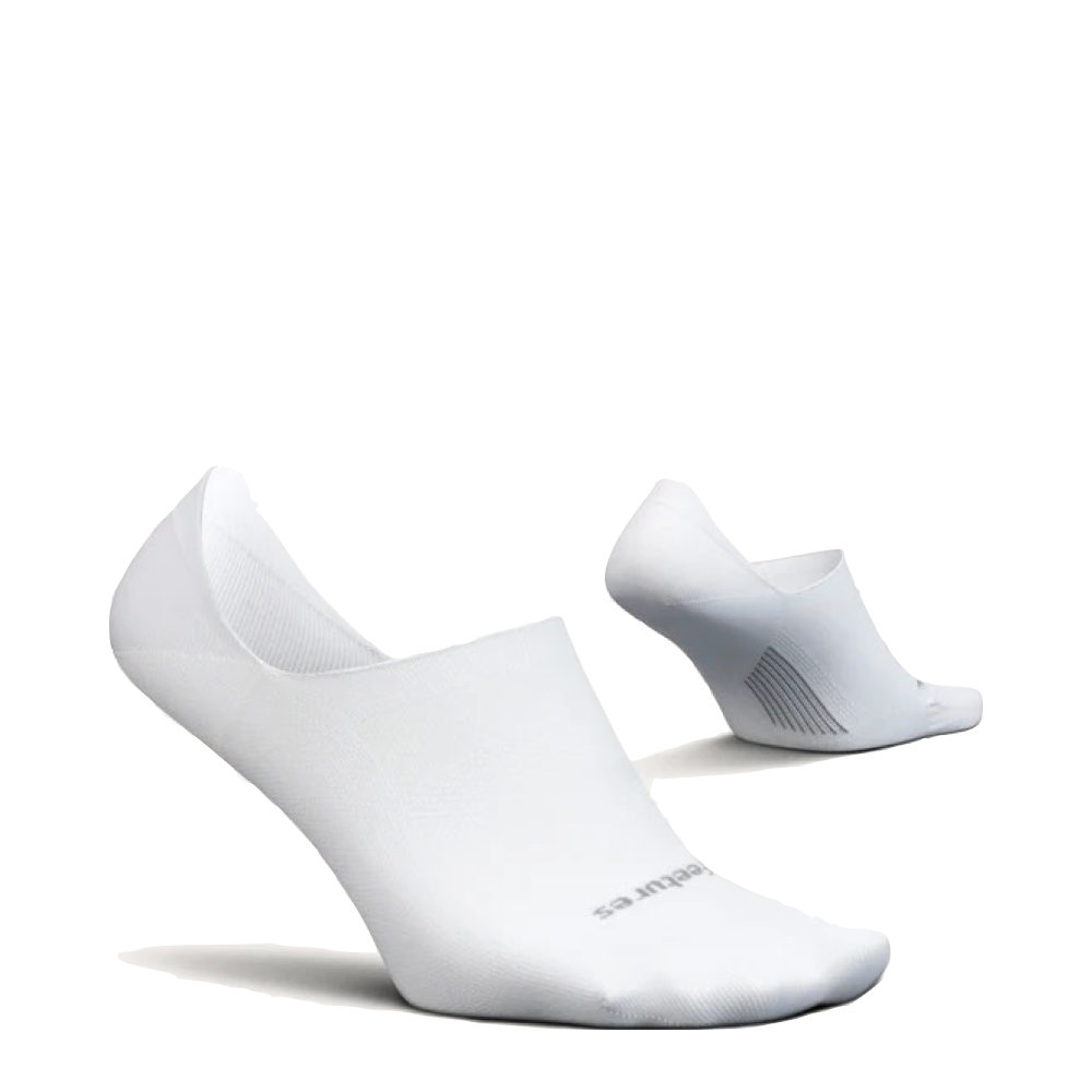 Side and Bottom view of Feetures Elite Ultra Light Invisible Sock.