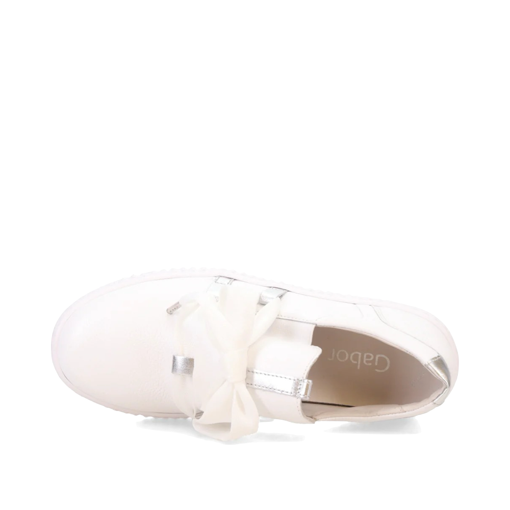 Top-down view of Gabor Bow Sneaker for women.