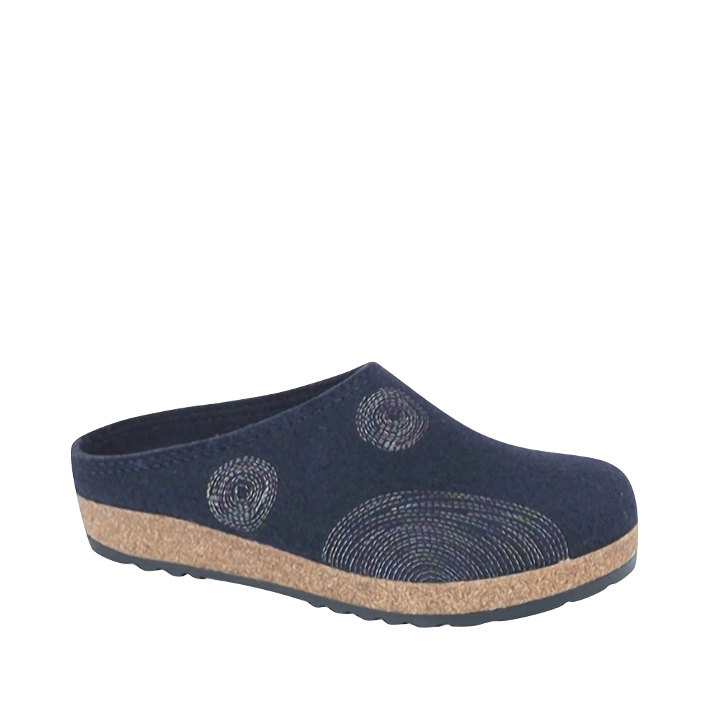 Side (right) view of Haflinger Spirit Wool Clog for women. Edit alt text