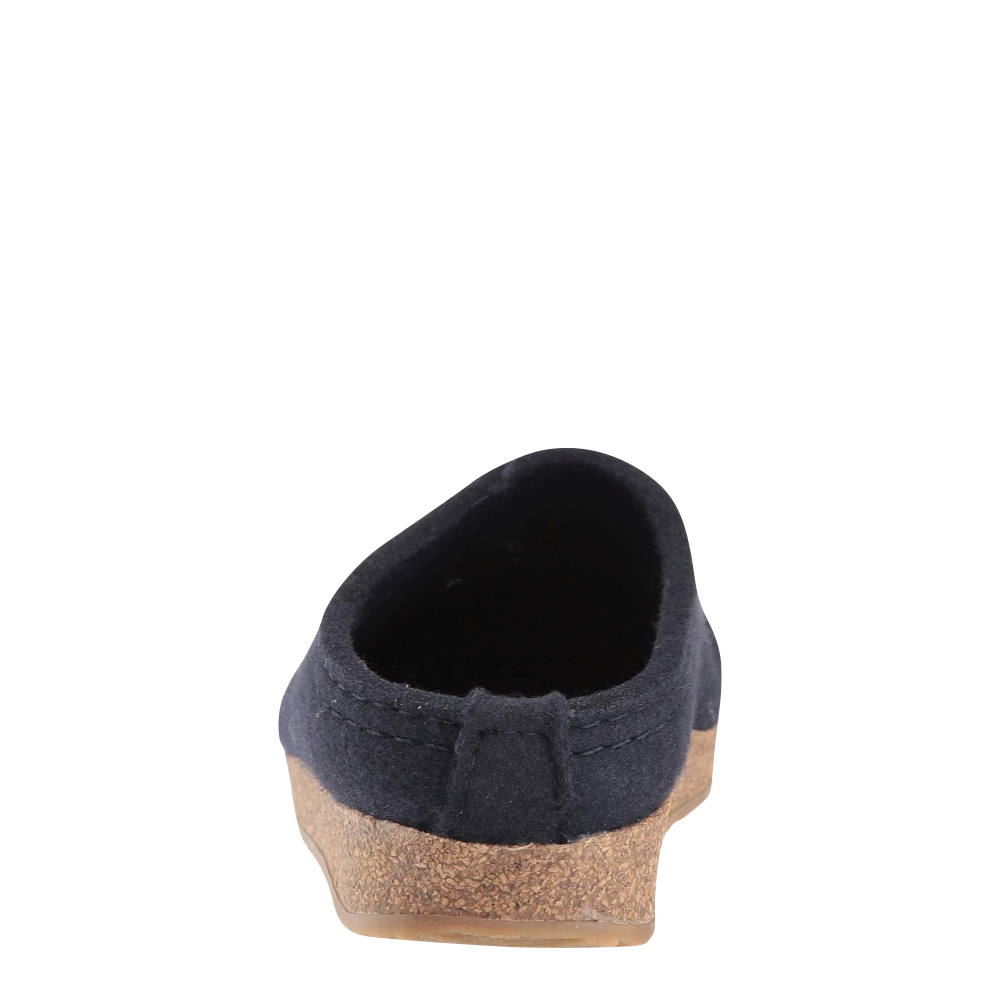 Back view of Haflinger Spirit Wool Clog for women. Edit alt text