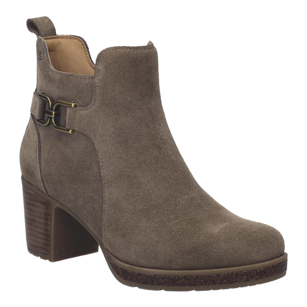 Josef Seibel Women's Gloria 04 Heeled Boot in Taupe Suede