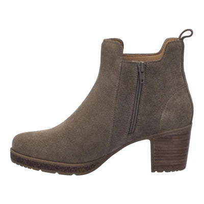 Josef Seibel Women's Gloria 04 Heeled Boot in Taupe Suede