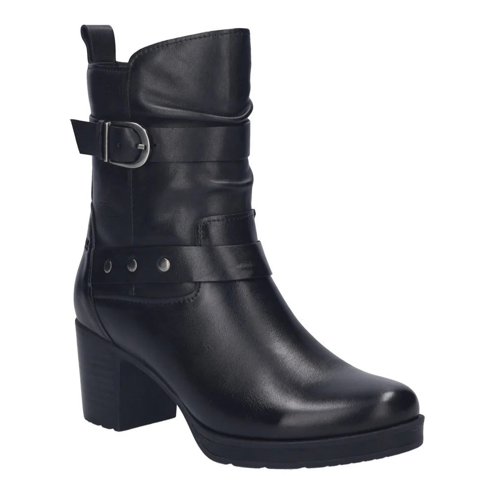 Josef Seibel Women's Gloria 07 Mid Heeled Boot in Black