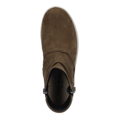 Josef Seibel Women's Megan 12 Double Side Zip Sneaker Bootie in Brasil Taupe Suede