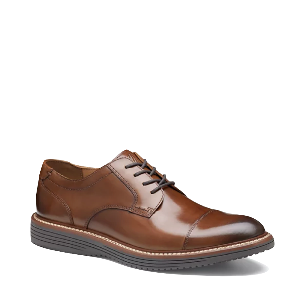 Mudguard and Toe view of Johnston & Murphy Upton Dress Cap Toe for men.