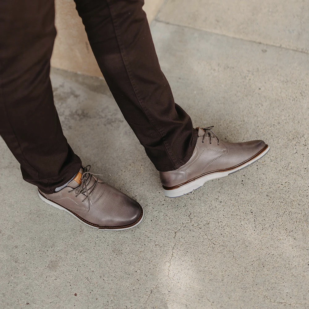 Model view of Josef Seibel Stuart 02 Perfed Dress Shoe for men.