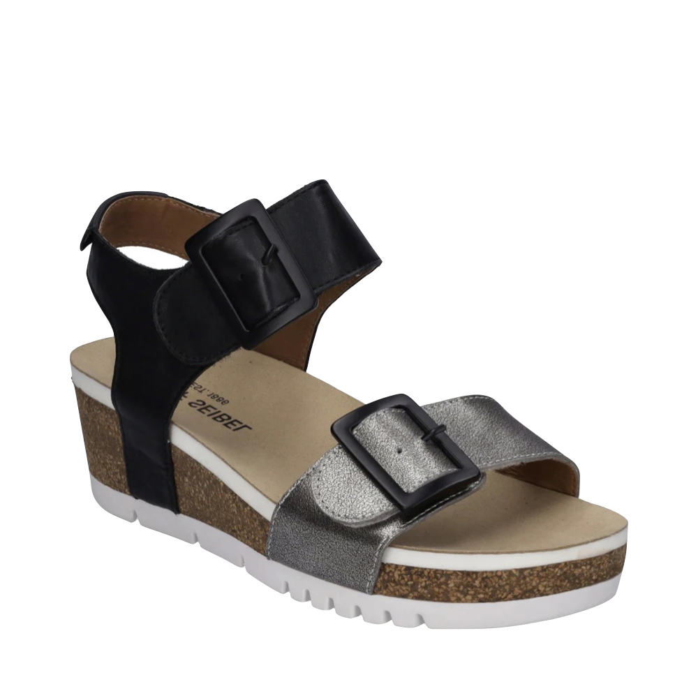 Toe view of Josef Seibel Quinn 02 Wedge Sandal for women.