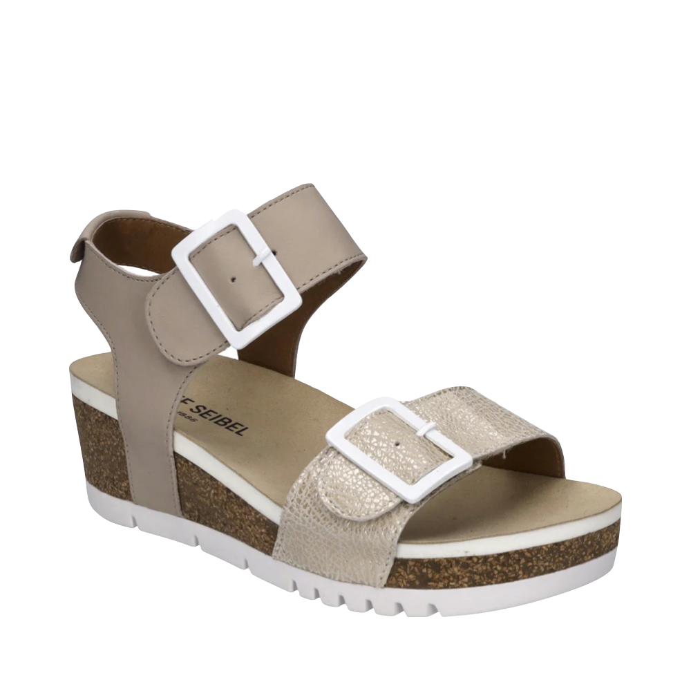 Toe view of Josef Seibel Quinn 02 Wedge Sandal for women.