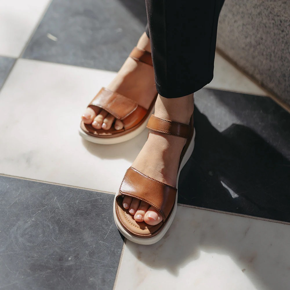 Model view of Josef Seibel Sevan 01 Sandal for women.