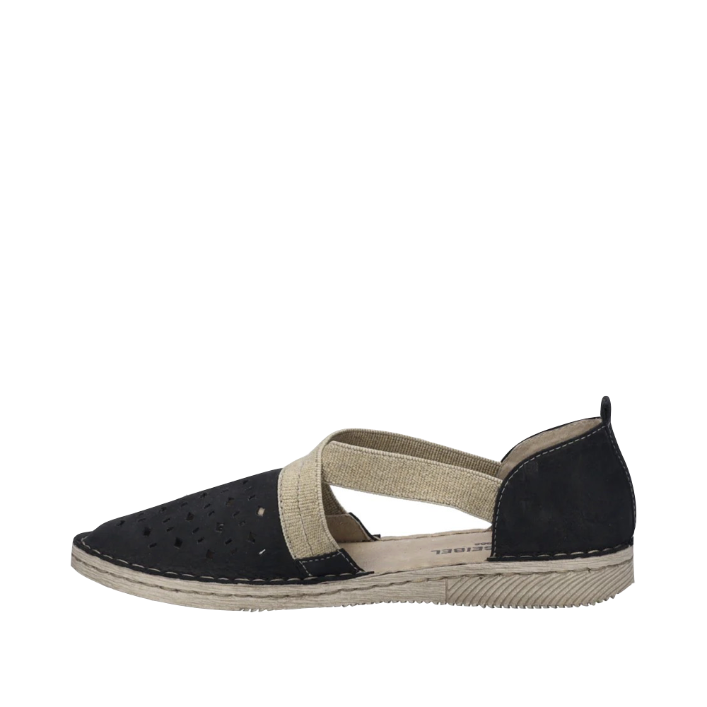 Side (left) view of Josef Seibel Sofie 44 Cross Strap Slip On for women.