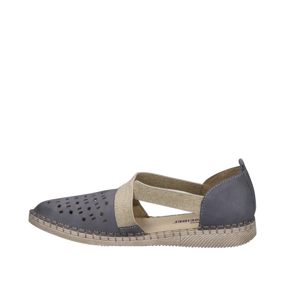 Side (left) view of Josef Seibel Sofie 44 Cross Strap Slip On for women.