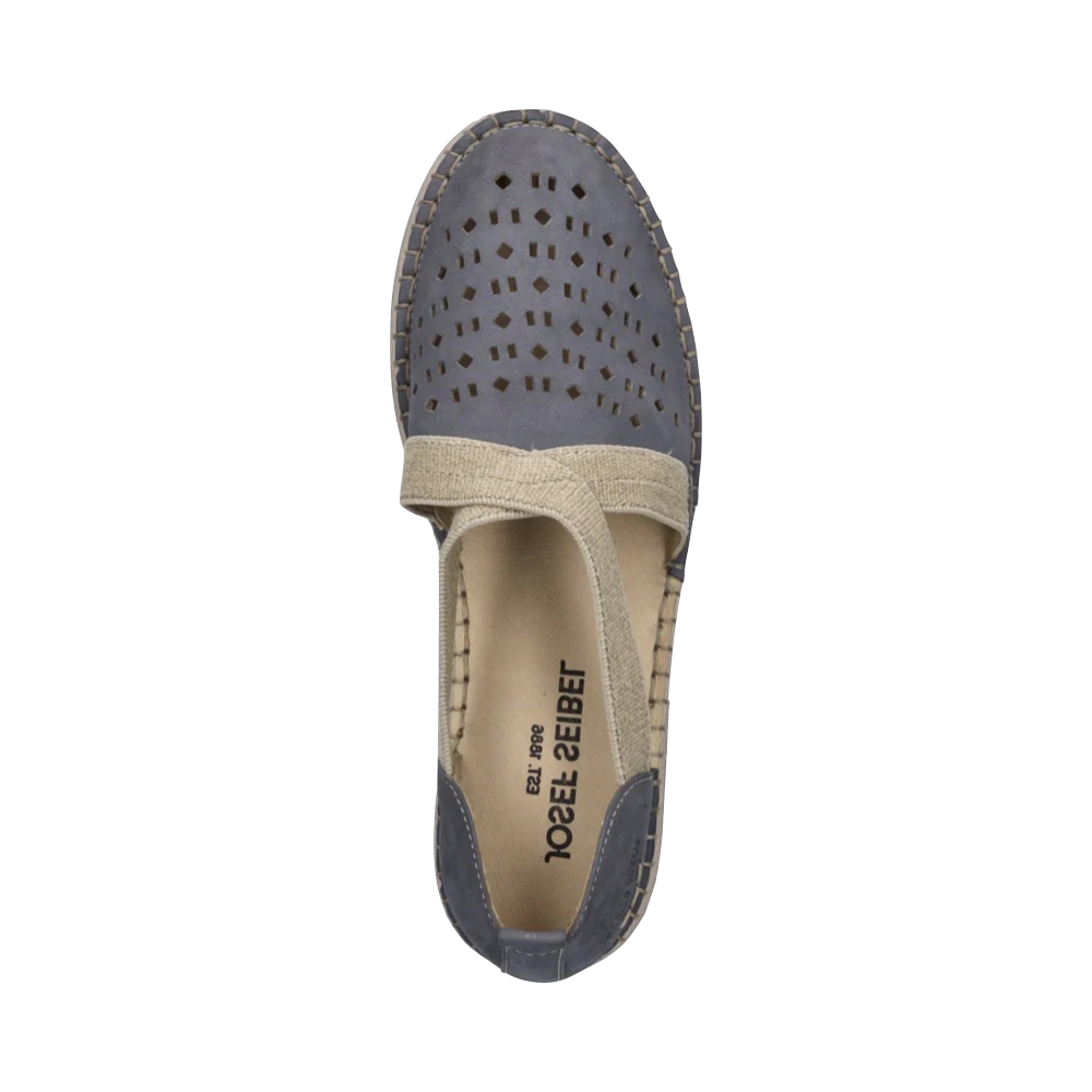 Top-down view of Josef Seibel Sofie 44 Cross Strap Slip On for women.