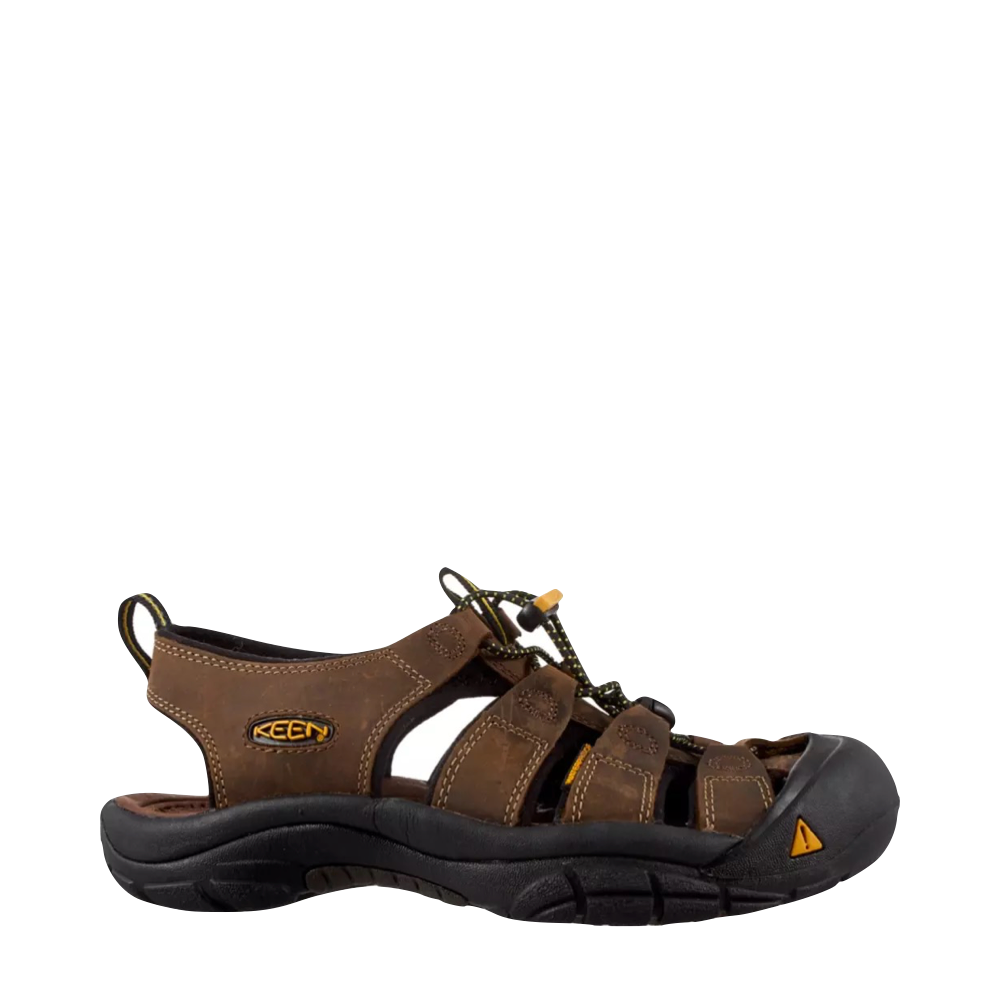 KEEN Men's Newport Leather Sandal in Bison Brown