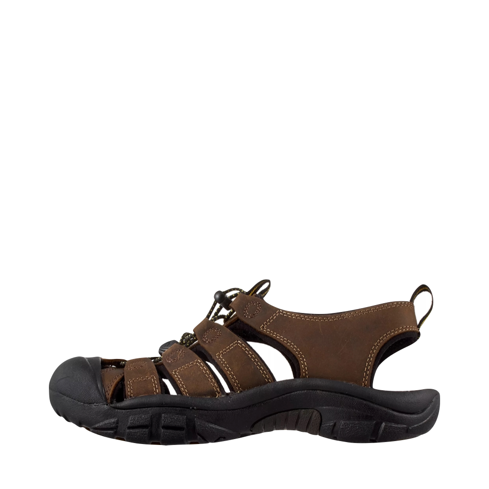 KEEN Men's Newport Leather Sandal in Bison Brown