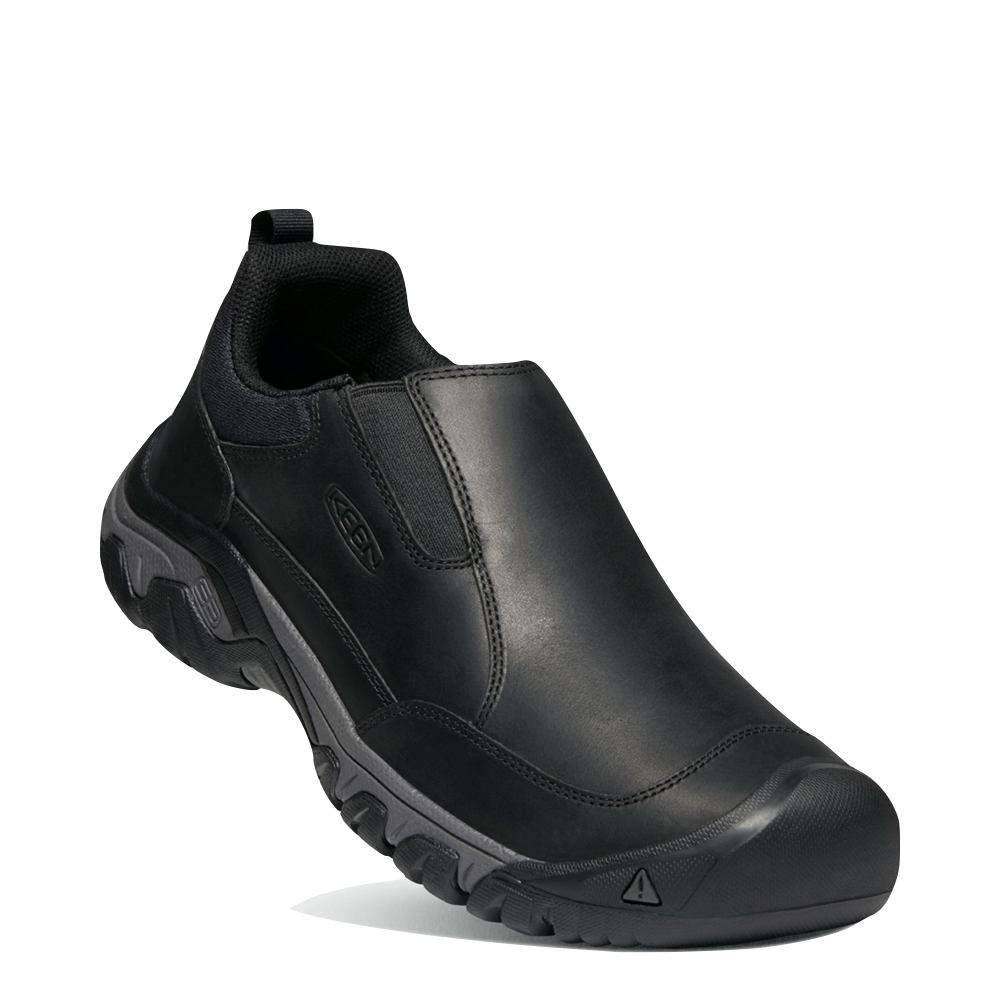 Mudguard and Toe view of Keen Targhee 3 Slip On for men.