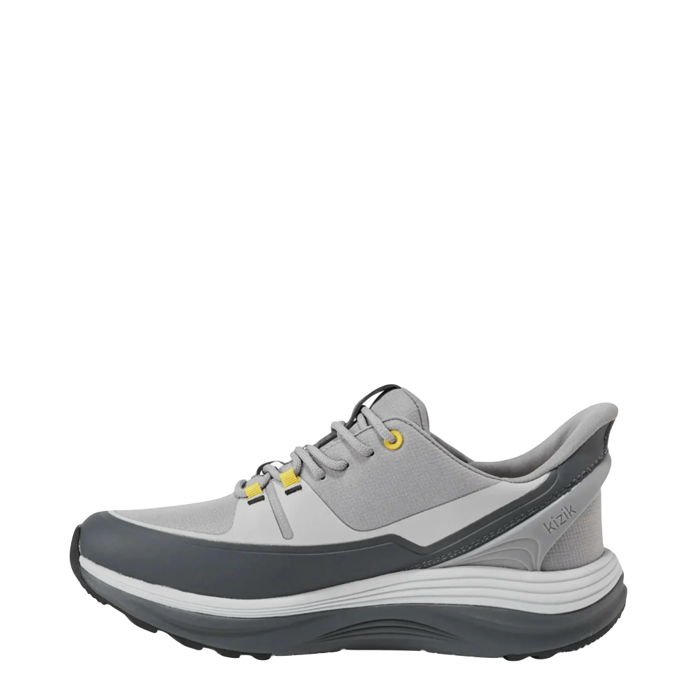 Side (left) view of Kizik London AT Hands Free Tie Sneaker for men.