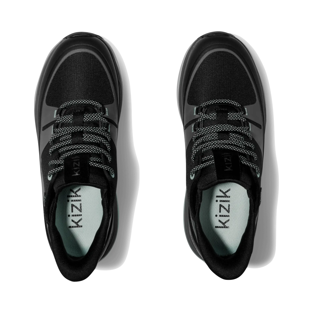 Top-down view of Kizik London AT Hands Free Tie Sneaker for women.