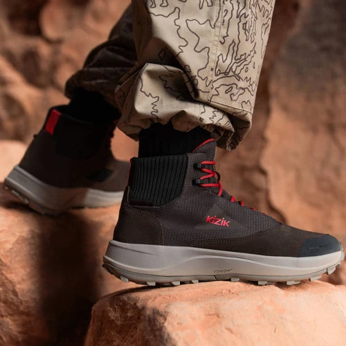 Kizik Men's Freedom Hike Waterproof Boot in Demitasse/Morning Dove