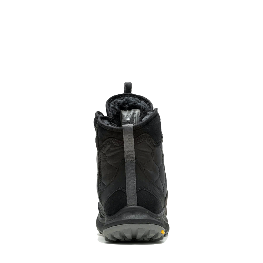 Back view of Merrell Antora 3 Thermo Mid Waterproof Zip Lace Boot for women.