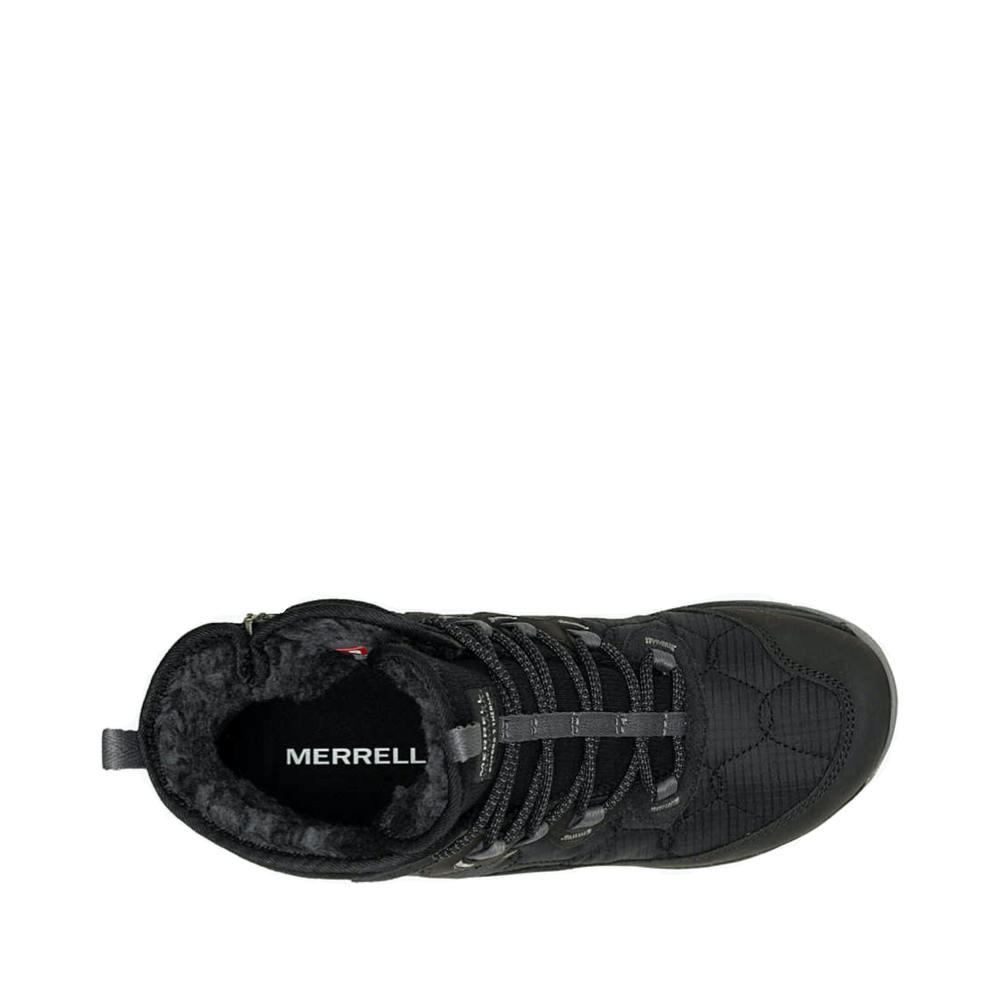 Top-down view of Merrell Antora 3 Thermo Mid Waterproof Zip Lace Boot for women.