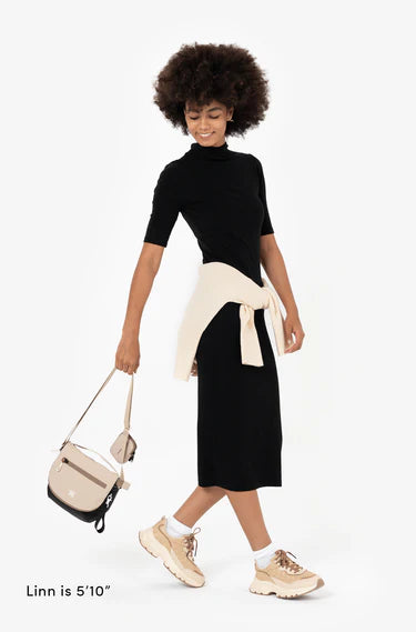 Sherpani Milli Crossbody Messenger Bag in Con Leche Beige