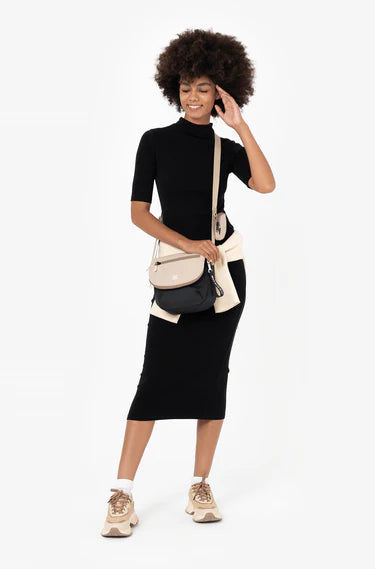 Sherpani Milli Crossbody Messenger Bag in Con Leche Beige