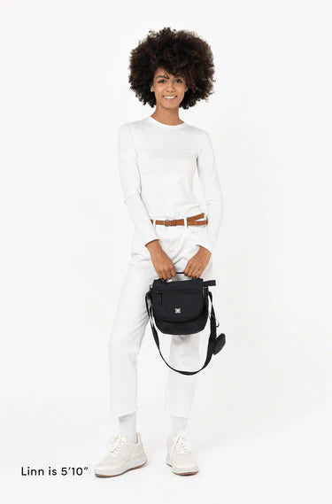Sherpani Milli Crossbody Messenger Bag in Raven Black