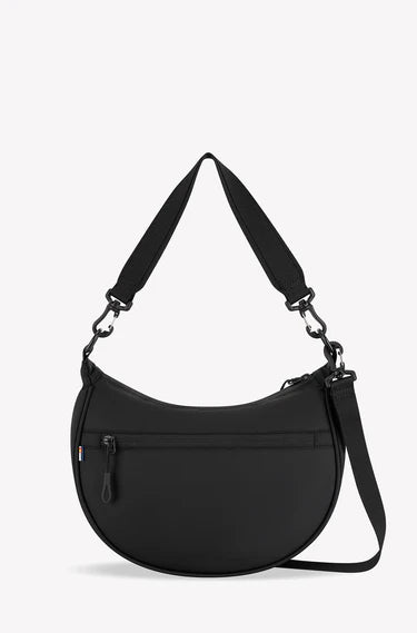 Sherpani Mina Crescent Crossbody Bag in Raven Black