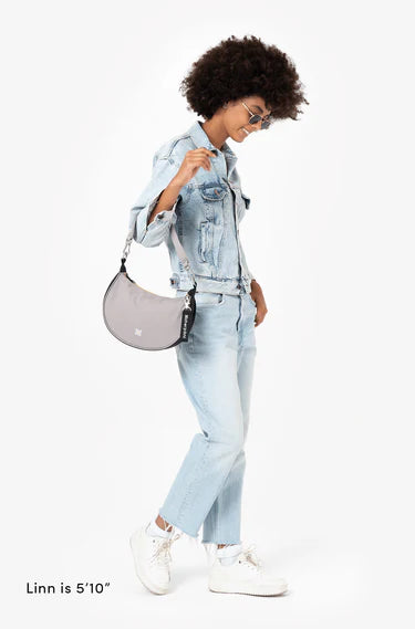Sherpani Mina Crescent Crossbody Bag in Wasabi Stone