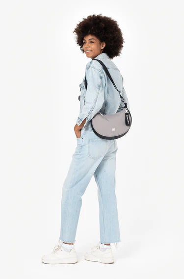 Sherpani Mina Crescent Crossbody Bag in Wasabi Stone
