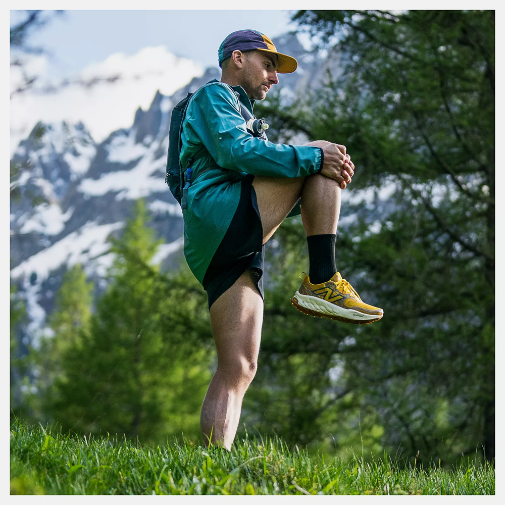 Model view of New Balance Fresh Foam X Hierro v8 Sneaker for men.